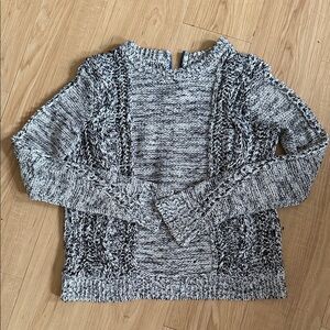 Diane Von Furstenberg Black and White Knit Sweater